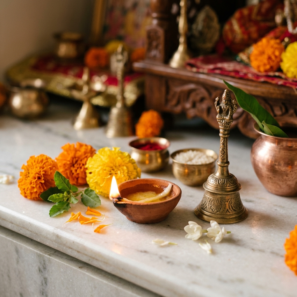 Traditional Hindu Puja Items